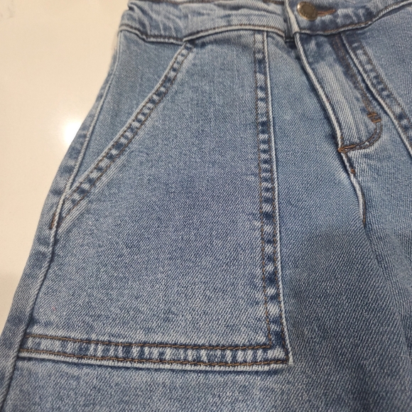 MOLO Girl's ALYNA Medium Blue Chambray Elasticized Waist Cargo Jeans, Sz 7 YRS - Picture 13 of 14